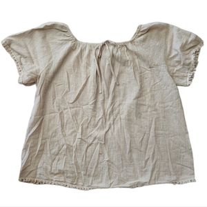 3x Cotton crepe peasant top